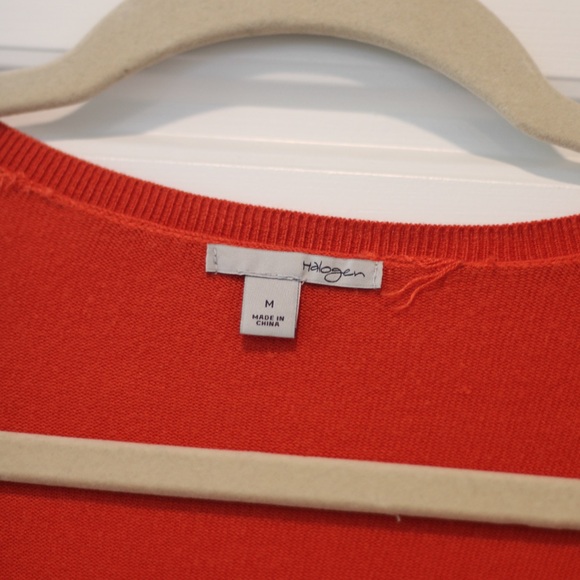 Halogen Burnt Orange Cardigan with buttons. - Picture 6 of 6